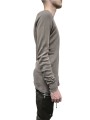 TSHIRT LEVEL S JERSEY EPAIS DUST RU02F 4266 JDC 34 RICK OWENS HOMME profil