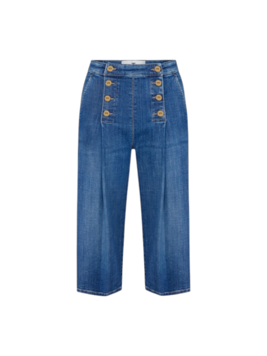 JUPE CULOTTE JEANS A PONT BRUT DELAVEE PJ19N 006372 139 Elisabetta Franchi Strasbourg focus