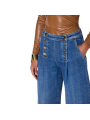 JUPE CULOTTE JEANS A PONT BRUT DELAVEE PJ19N 006372 139 Elisabetta Franchi Strasbourg porté