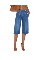 JUPE CULOTTE JEANS A PONT BRUT DELAVEE PJ19N 006372 139 Elisabetta Franchi Strasbourg look