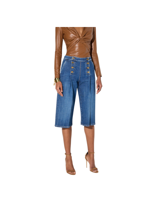 JUPE CULOTTE JEANS A PONT BRUT DELAVEE PJ19N 006372 139 Elisabetta Franchi Strasbourg style