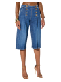 JUPE CULOTTE JEANS A PONT BRUT DELAVEE PJ19N 006372 139 Elisabetta Franchi Strasbourg front