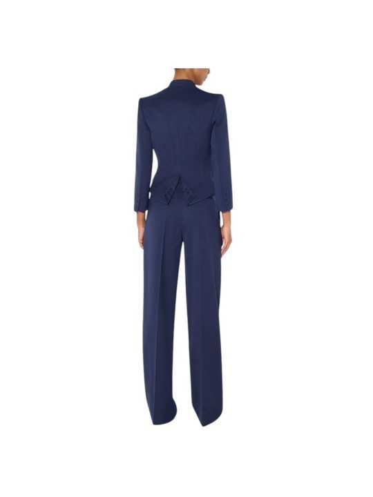 VESTE SPENCER OFFICIER NAVY GI249 6326 B75 Elisabetta Franchi jacket Strasbourg vêtement mode shop store dos