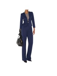 VESTE SPENCER OFFICIER NAVY GI249 6326 B75 Elisabetta Franchi jacket Strasbourg vêtement mode shop store look