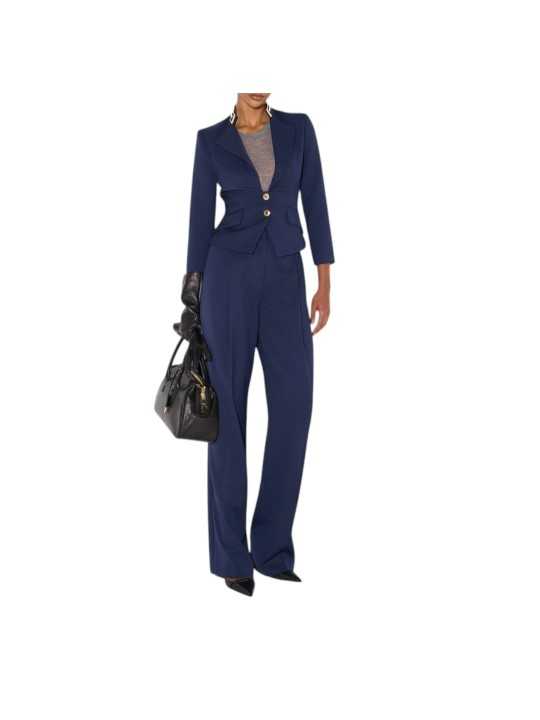 VESTE SPENCER OFFICIER NAVY GI249 6326 B75 Elisabetta Franchi jacket Strasbourg vêtement mode shop store look