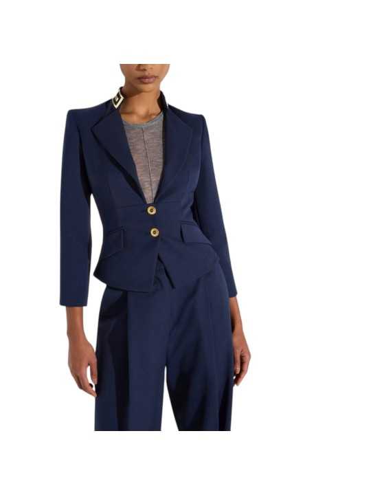 VESTE SPENCER OFFICIER NAVY GI249 6326 B75 Elisabetta Franchi jacket Strasbourg vêtement mode shop store style