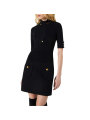 ROBE NOIRE COURTE MAILLE POCHES PLAQUEES AM04S 000101 110 ELISABETTA FRANCHI Strasbourg vêtement shop mode concept store front