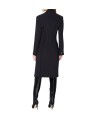 MANTEAU NOIR COUTURE LONG PINCES DOS CP004 66E1 6387 110 ELISABETTA FRANCHI Strasbourg vêtement mode store boutique dos