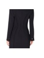 MANTEAU NOIR COUTURE LONG PINCES DOS CP004 66E1 6387 110 ELISABETTA FRANCHI Strasbourg vêtement mode store boutique détail