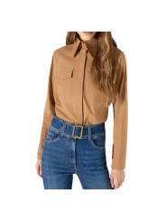 CHEMISE COTON STRETCH CAMEL DAINO CA174 6391 A16 Elisabetta Franchi Strasbourg vêtement boutique mode shop concept store style