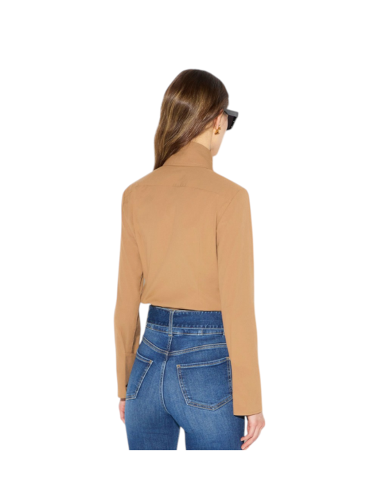 CHEMISE COTON STRETCH CAMEL DAINO CA174 6391 A16 Elisabetta Franchi Strasbourg vêtement boutique mode shop concept store dos