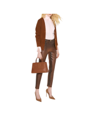 CHEMISIER COTON ROSE COL NOUED CA162 6391 FL2 Elisabetta Franchi Strasbourg vêtement boutique mode shop concept store look