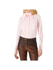 CHEMISIER COTON ROSE COL NOUED CA162 6391 FL2 Elisabetta Franchi Strasbourg vêtement boutique mode shop concept store front