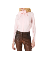 CHEMISIER COTON ROSE COL NOUED CA162 6391 FL2 Elisabetta Franchi Strasbourg vêtement boutique mode shop concept store front