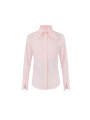 CHEMISIER COTON ROSE COL NOUED CA162 6391 FL2 Elisabetta Franchi Strasbourg vêtement boutique mode shop concept store flat