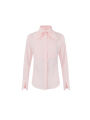 CHEMISIER COTON ROSE COL NOUED CA162 6391 FL2 Elisabetta Franchi Strasbourg vêtement boutique mode shop concept store flat