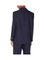 VESTE TAILLEUR LOOSE NAVY RAYE ROUGE BOUTON BLASON ROUGE GI247 6382 F09 Strasbourg vêtement boutique mode concept store shop dos