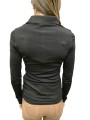 POLO MAILLE EMPIECEMENT DRAPE NOIR MD10B 004477 110 Elisabetta Franchi Strasbourg vêtement boutique concept store mode d