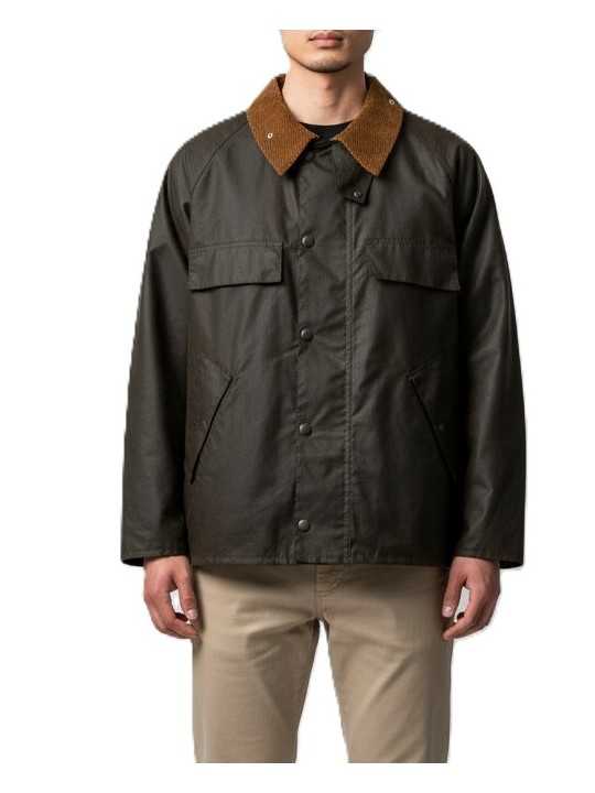 BLOUSON TRANSPORT BRUN RUSTIC MWX 2569 BR91 BARBOUR HOMME VESTE BOUTIQUE STRASBOURG SHOP front