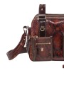 Sac double Richie python bordeaux Marovino Claris Virot femme 4612 boutique Strasbourg concept store bag shop poche