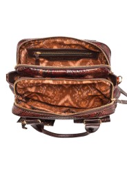 Sac double Richie python bordeaux Marovino Claris Virot femme 4612 boutique Strasbourg concept store bag shop in