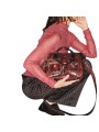 Sac double Richie python bordeaux Marovino Claris Virot femme 4612 boutique Strasbourg concept store bag shop style