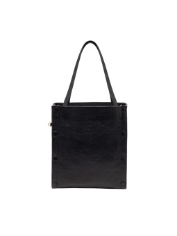 CABAS NOIR SOUFFLET CUIR GRAINE NOIR JOSEPH 4327 CLARIS VIROT boutique Strasbourg concept store bag shop front