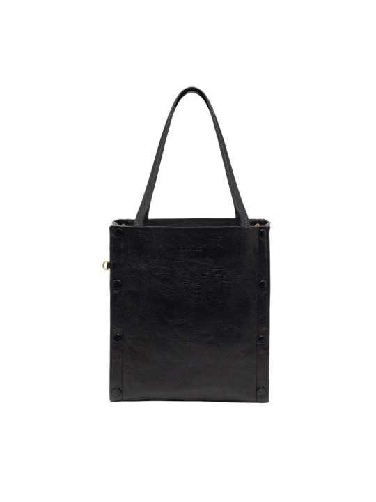CABAS NOIR SOUFFLET CUIR GRAINE NOIR JOSEPH 4327 CLARIS VIROT boutique Strasbourg concept store bag shop front
