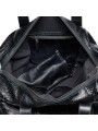 SAC WEEKEND CUIR & PYTHON NOIR ROGER L 121 CLARIS VIROT boutique bag ROGER L CHECK EMBOSSE Strasbourg boutique store in