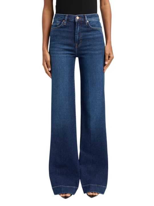 JEANS MODERN DOJO LARGE REVER BAS DENIM BRUT DELAVE BLUE WIBE 7U330A91 Denim Strasbourg profil