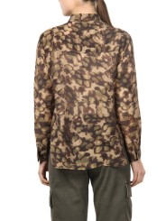 Chemise print camouflage beige choco vert Mason's Femme 4GC34013 MB12S3 594 boutique Strasbourg vêtement mode concept store b