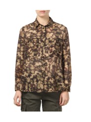 Chemise print camouflage beige choco vert Mason's Femme 4GC34013 MB12S3 594 boutique Strasbourg vêtement mode concept store shop