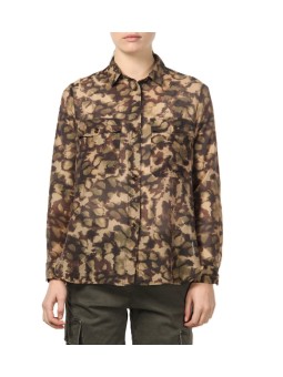 Chemise print camouflage beige choco vert Mason's Femme 4GC34013 MB12S3 594 boutique Strasbourg vêtement mode concept store shop