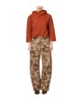Pantalon beige large print floral vert rose Mason's Femme 4PNT7V1183 CBE15S1 594 boutique Strasbourg vêtement mode shop look