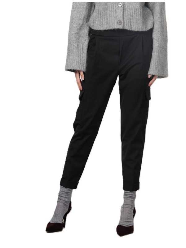 Pantalon cargo Jogger laine froide noir Mason's femme 4PNT3C3210 MTE174 014 boutique Strasbourg vêtement mode concept store shop