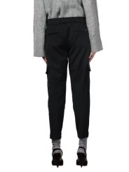 Pantalon cargo Jogger laine froide noir Mason's femme 4PNT3C3210 MTE174 014 boutique Strasbourg vêtement mode concept store dos