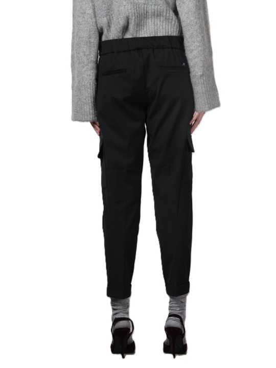 Pantalon cargo Jogger laine froide noir Mason's femme 4PNT3C3210 MTE174 014 boutique Strasbourg vêtement mode concept store dos
