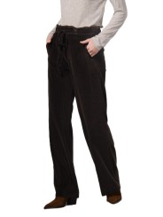 Pantalon velours grosses côtes choco Studio relax lien taille Mason's femme 4PNT6R880 JERT432 04 boutique Strasbourg vêtement 1