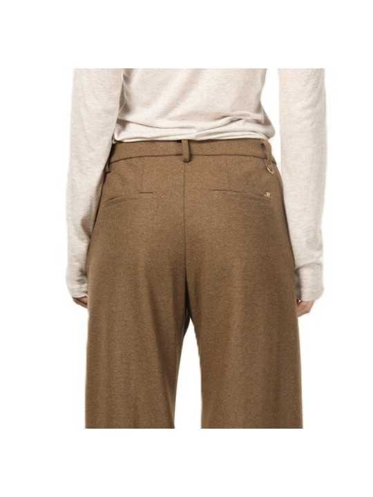 Pantalon jersey droit New York Studio taupe Mason's Femme 4PNT6R960 JERT404 051 boutique Strasbourg vêtement mode shop z