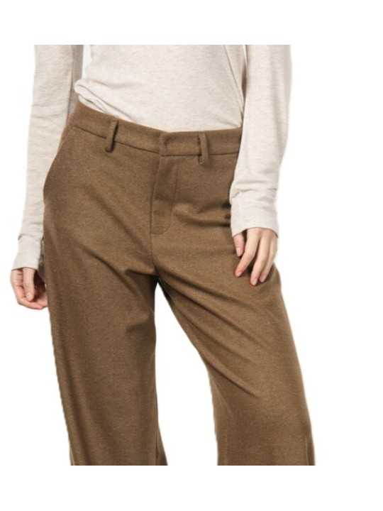 Pantalon jersey droit New York Studio taupe Mason's Femme 4PNT6R960 JERT404 051 boutique Strasbourg vêtement mode shop d