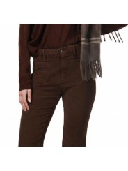 Pantalon flair mille raie velours choco Mason's Femme 4PNTD3R842 VB151 M315 boutique Strasbourg vêtement mode shop zoom