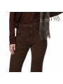 Pantalon flair mille raie velours choco Mason's Femme 4PNTD3R842 VB151 M315 boutique Strasbourg vêtement mode shop zoom