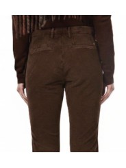 Pantalon flair mille raie velours choco Mason's Femme 4PNTD3R842 VB151 M315 boutique Strasbourg vêtement mode shop détail
