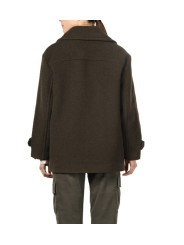 Caban laine mix doublure léopard Choco Leonie Mason's Femme 4CP4580 MT472 067 boutique Strasbourg mode vêtement shop dos