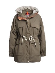 Doudoune parka taupe capuche laine greige Naruse Parajumpers PJS Femme PWJKBI32 B070 boutique vêtement mode store shop
