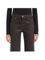 Jeans Calie droit ajusté toile enduite choco vintage Coating Brown 7 For All Mankind 7UC90H42 Seven boutique Strasbourg shop d