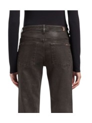 Jeans Calie droit ajusté toile enduite choco vintage Coating Brown 7 For All Mankind 7UC90H42 Seven boutique Strasbourg shop z