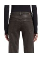 Jeans Calie droit ajusté toile enduite choco vintage Coating Brown 7 For All Mankind 7UC90H42 Seven boutique Strasbourg shop z