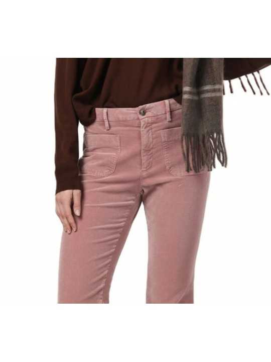 Pantalon flair mille raie velours bois de rose Mason's Femme 4PNTD3R842 VB151 M334 boutique Strasbourg vêtement mode store dvt