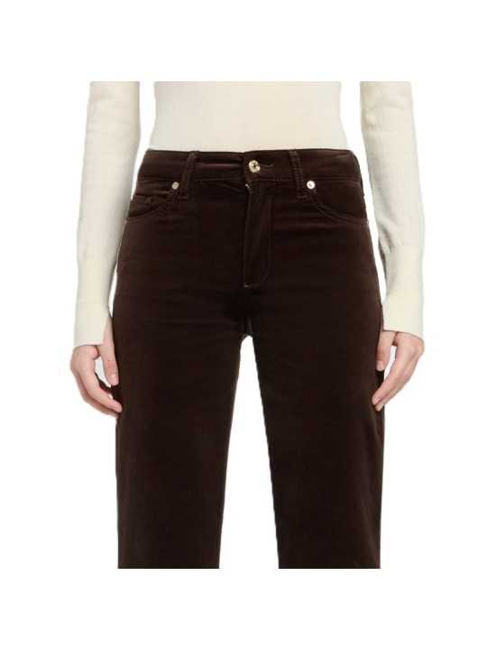 JEANS LEGGY BOOTCUT VELOURS CHOCOLAT 7U4X1F35 VELVET BROWN